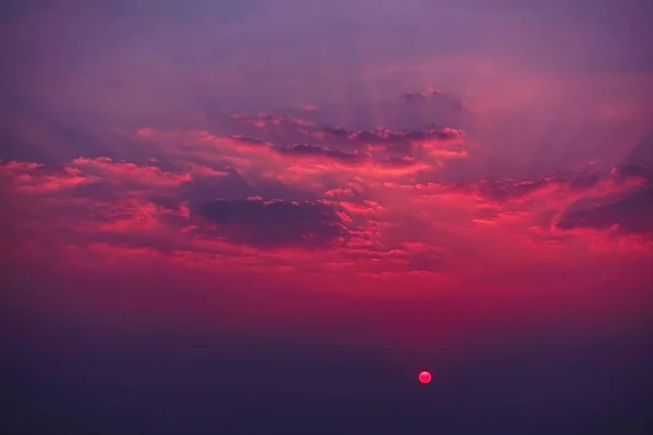 Nube bel cielo bel tramonto natura estate all'aperto — Foto Stock