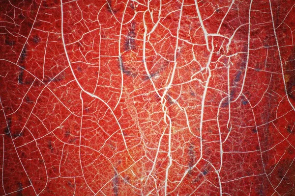 La vieja pared de hierro rojo rompió el patrón de sésamo — Foto de Stock