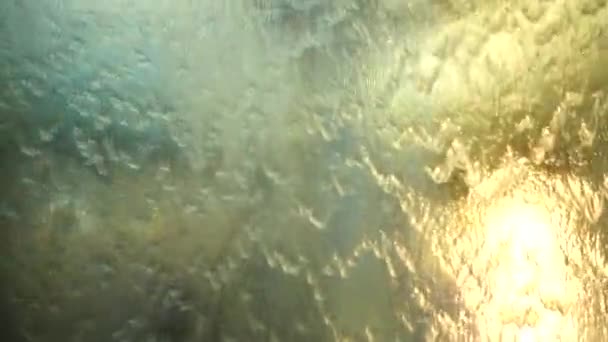 HD kvällsmat långsam vatten gardin närbild abstrakt, bakgrund — Stockvideo