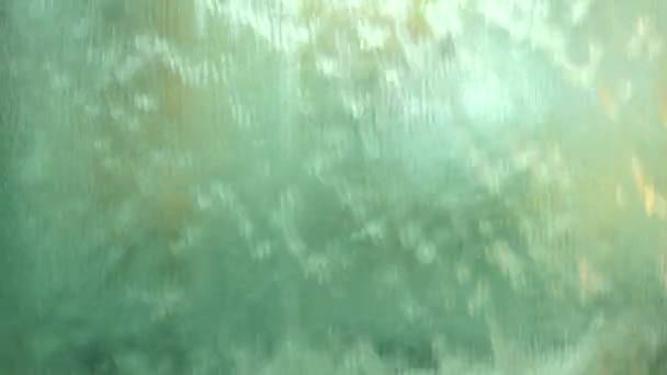 4 k water gordijn close-up interieur abstracte achtergrond — Stockvideo