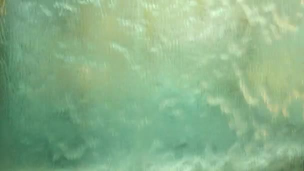 4k Wasservorhang close up Innenarchitektur abstrakten Hintergrund — Stockvideo