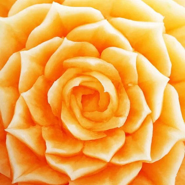 Thai Fruit Carving Cantaloupe — Stock Photo, Image