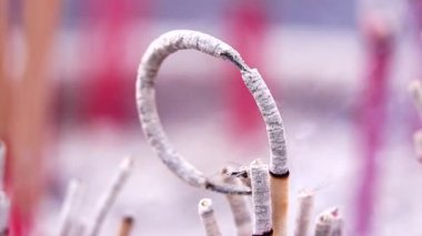 HD 1080 süper ağır çekim tütsü duman amd alevler