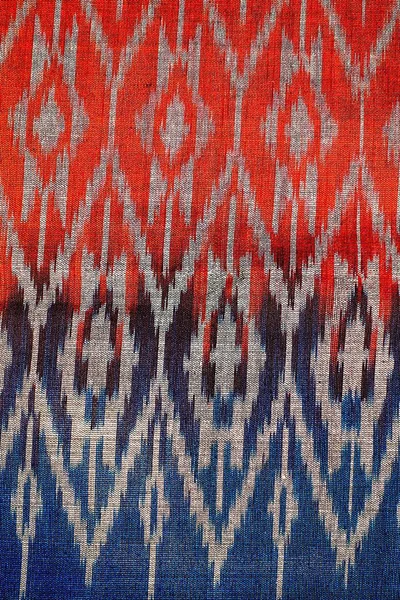 Thaise Zijde Oude Stof Handcraft Ontwerper Textiel Peruaanse Stripe Mooie — Stockfoto