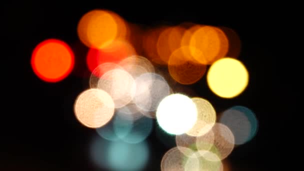 Abstrato Arte Fundo Fundos Borrão Borrado Bokeh Brilhante Carro Cidade — Vídeo de Stock