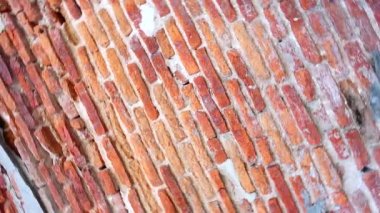 100 yaşından daha eski olan 4k tuğla duvar vintage iç tasarım arka plan ve doku