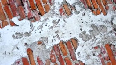  100 yaşından daha eski olan 4k tuğla duvar vintage iç tasarım arka plan ve doku