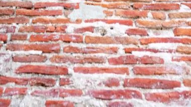  100 yaşından daha eski olan 4k tuğla duvar vintage iç tasarım arka plan ve doku