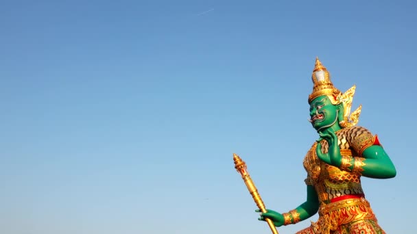 Зелений Гігант Храму Чаенг Великому Палаці — стокове відео