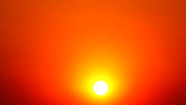 Sonnenuntergang Himmel Orange Himmel Orange Outdoor Sommer Natur Sonnenaufgang Mit — Stockvideo