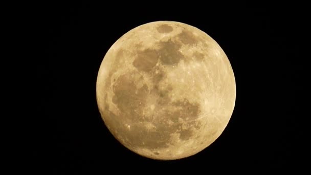 Luna Noche Cielo Oscuro — Vídeos de Stock