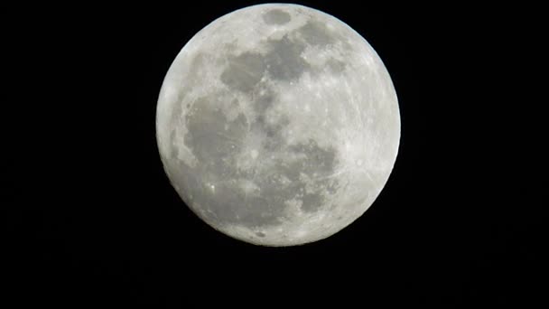 Luna Noche Cielo Oscuro — Vídeo de stock