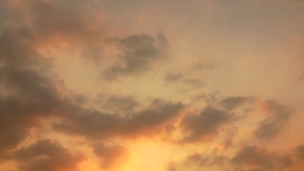 Günbatımı Alacakaranlık Turuncu Gökyüzü Mavi Güzel Mor Arka Plan — Stok video
