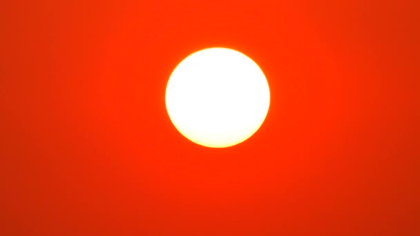 Puesta Sol Crepúsculo Naranja Amarillo Cielo Azul Hermosa Naturaleza Púrpura — Vídeos de Stock