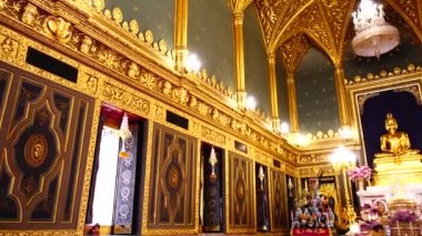 4k Ratchabophit Tapınağı İç mimari dini 151 yılı aşkın süredir Bangkok Tayland 'da halka açık