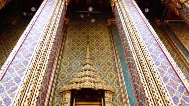  4k Ratchabophit Tapınağı İç mimari dini 151 yıldan uzun süredir Bangkok Tayland 'da halka açık.