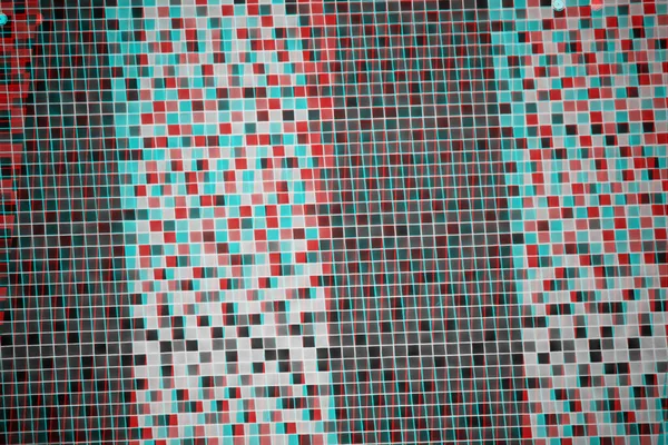 Glitch effect mosaic tile, Abstract glitch pattern background.