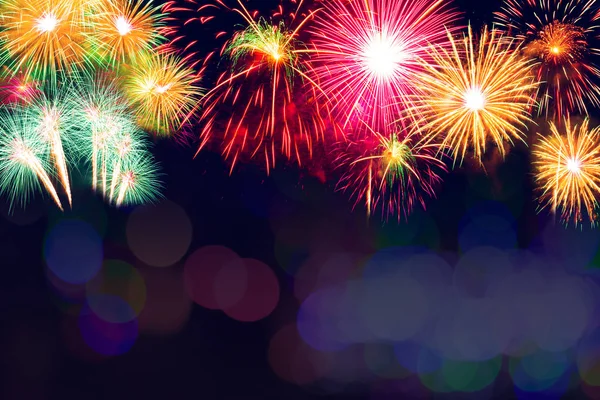 Renkli bokeh ışığı