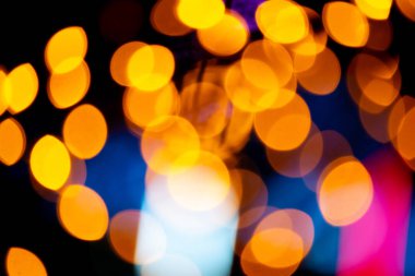 Soyut bulanık arka plan, gece ışıkları, mutluluk festivali.