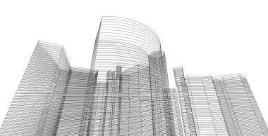 Soyut mimari kablo arkaplan tasarımı.