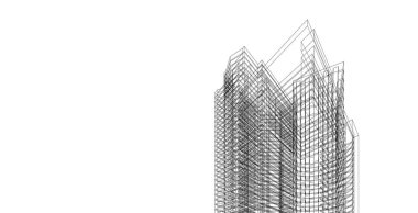 Soyut mimari kablo arkaplan tasarımı.