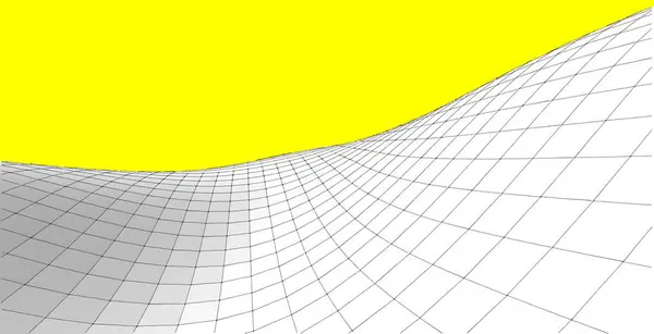 抽象的なワイヤーフレームの背景 3Dグリッド技術のイラストの風景 谷と山のデジタル地形サイバー空間 スケッチスタイル — ストック写真