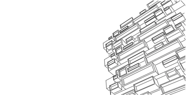 Architektura Budynek Ilustracja Nowoczesna Architektura Miejska Abstrakcyjna Konstrukcja Tła — Zdjęcie stockowe