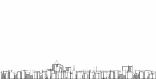 Міський Пейзаж Сучасна Архітектура Пейзажі Міста Багатоповерхові Будівлі Лінії Які — стокове фото