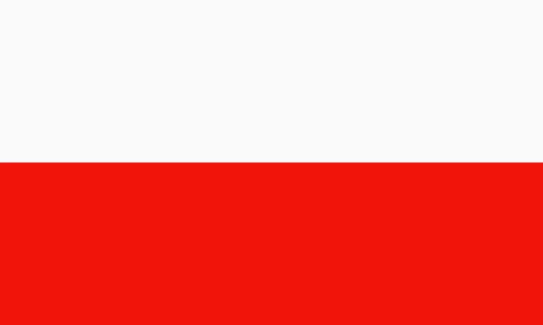 Plochý Polsku flag — Stock fotografie
