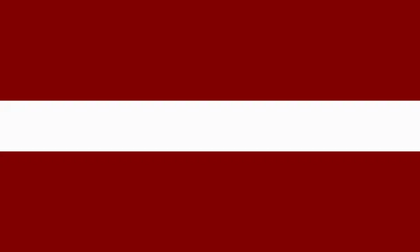 Bandeira plana da Letónia — Fotografia de Stock
