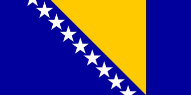 düz Bosna ve Hersek bayrağı