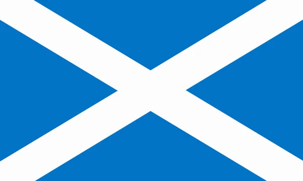 Flache schottische Flagge — Stockfoto