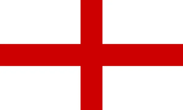 Plochá anglická vlajka — Stock fotografie