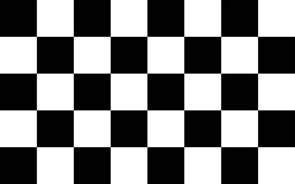 Flat racing flag black white — Stock Photo, Image