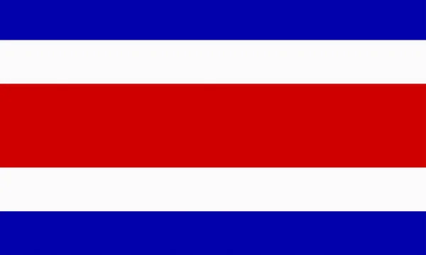 Bandeira plana costa rican — Fotografia de Stock