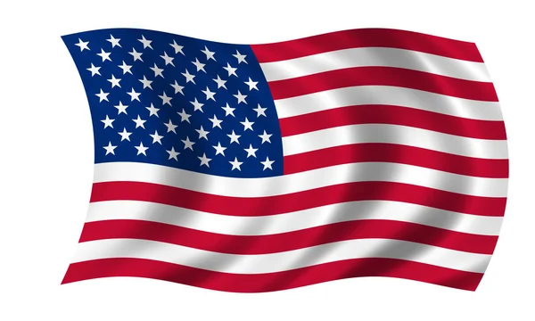 US-Nationalflagge schwenkend — Stockfoto