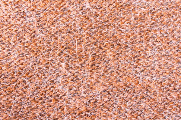 Orange Strickstoff Textur Muster Hintergrund — Stockfoto