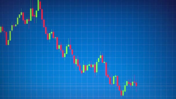 Stock Graph Or Candlestick Or Forex Chart Moving On Blue Background With Table Line Business Concept About Financial Investment Risk Money Trading H!   i Resolution Footage 4k 3840x2160 - 