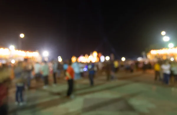 Abstract Blurred Crowd and Light in Night Scene