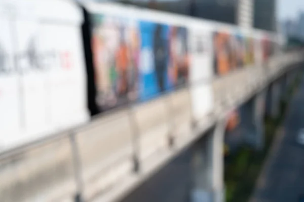 Bangkok Tayland 'dan gelen Bts gökyüzü treninin bulanık görüntüsü