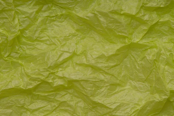 Crumpled light-green paper — ストック写真