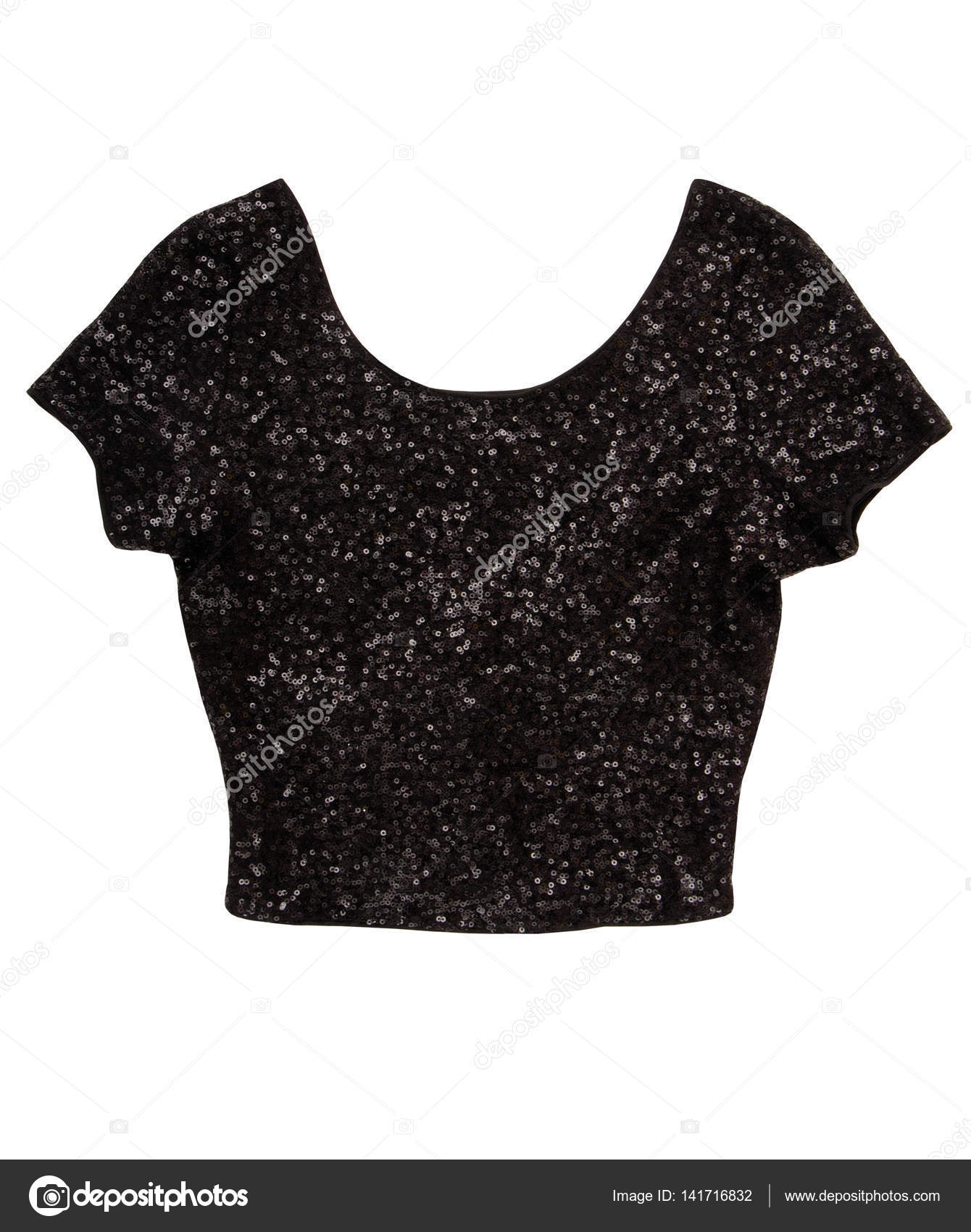 black glitter blouse