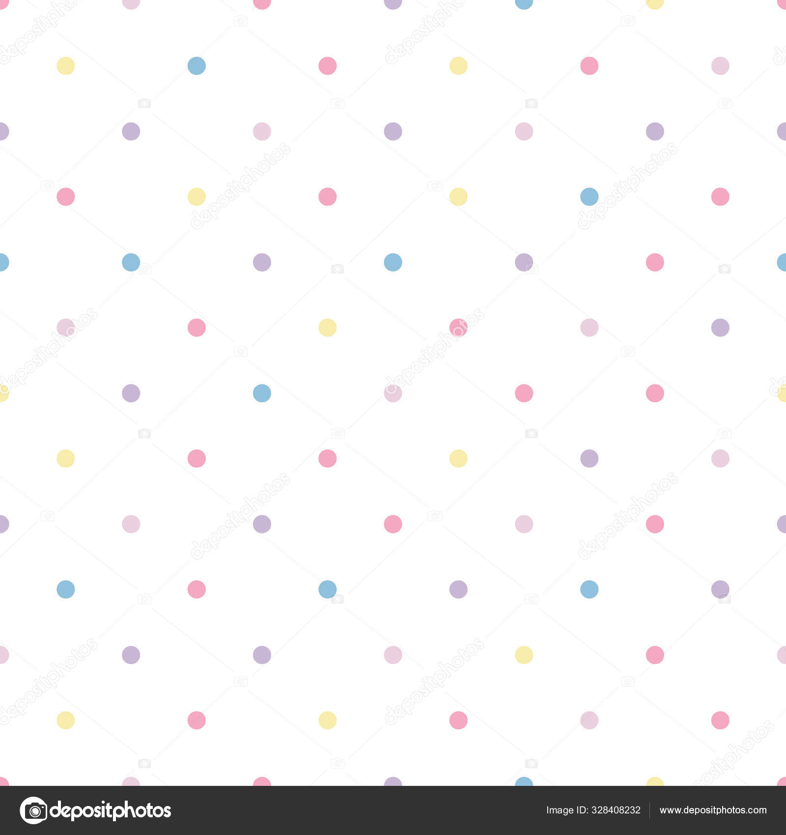 Vector seamless pattern pastel rainbow with yellow, blue, pink, purple ...