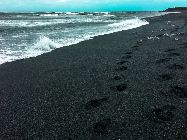 Blick Auf Den Strand Schwarzen Meer — Stockfoto