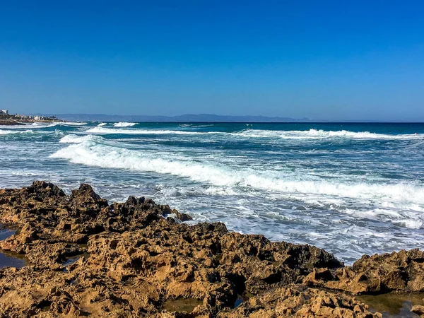 Cyprus Otoño Corto Tiempo Costa Playa —  Fotos de Stock