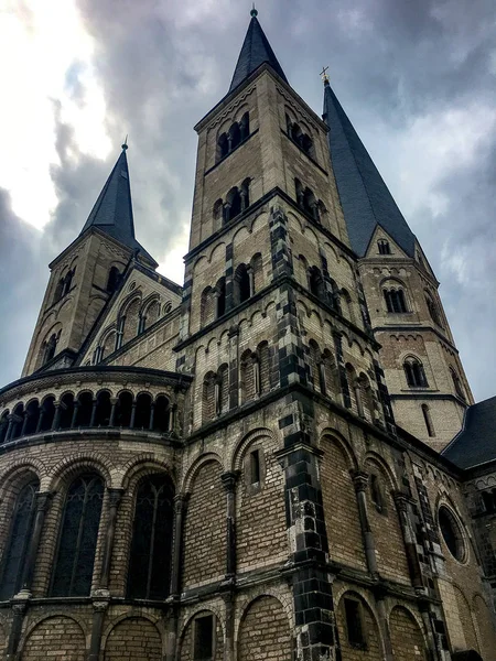 Cologne Vieux Bâtiment Journée Nuageuse — Photo