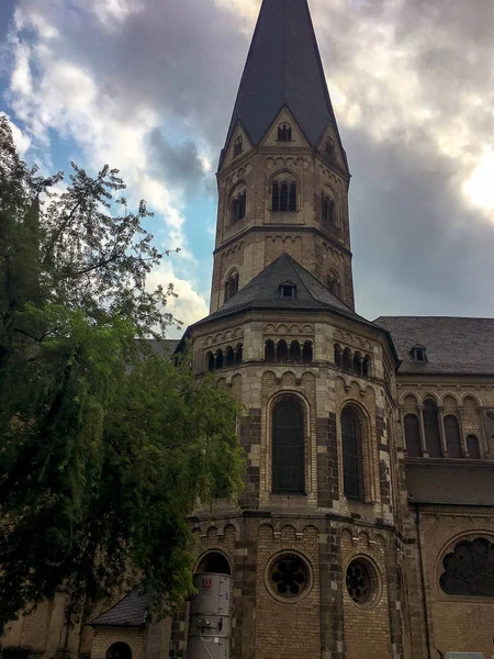 Cologne Old Building Cloudy Day — Stok fotoğraf
