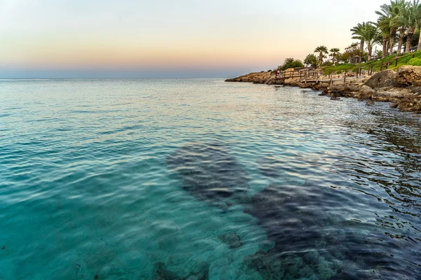 Mar Mediterráneo Antes Puesta Del Sol —  Fotos de Stock