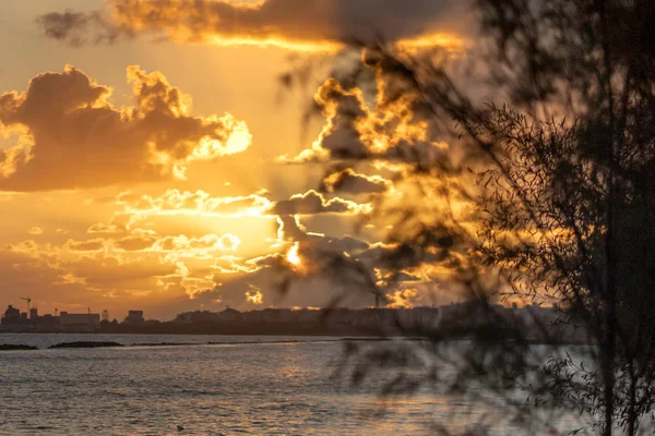 Denizin Üzerinde Günbatımı — Stok fotoğraf