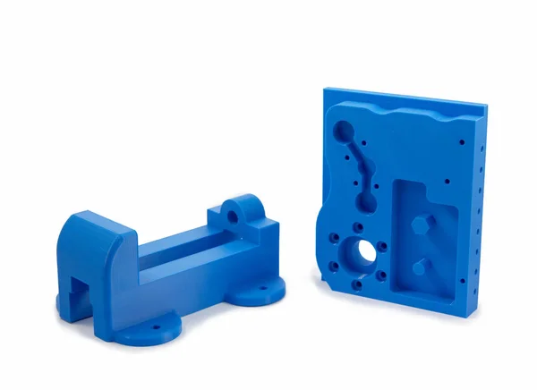 Industriële machineonderdelen bedrukt met 3D-Printer — Stockfoto